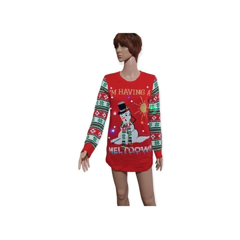 I’m Having A Meltdown Christmas Tunic Sweater Size: M